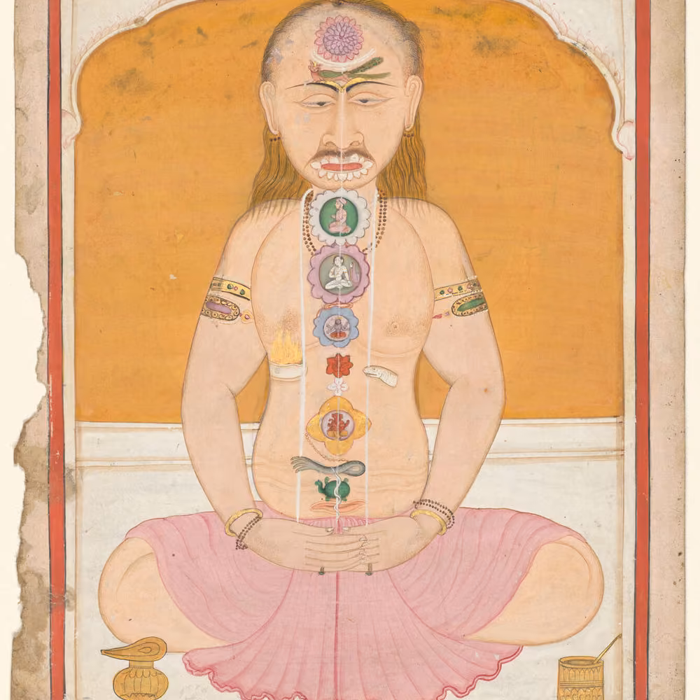Chakra diagram from the Shaiva tantric tradition, Wellcome Collection